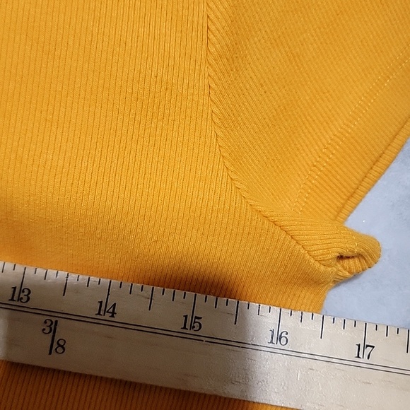 New The Blair Stretch Cotton Short-Sleeve Baby Tee by Maeve Anthropologie Ribbed - Picture 4 of 6